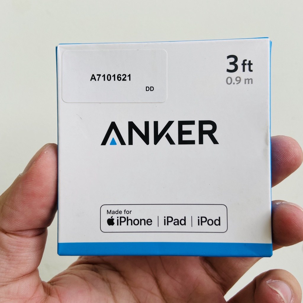 [GIAO HỎA TỐC] Cáp sạc Anker 0.9m chuẩn MFI cho iphone/ipad A7101