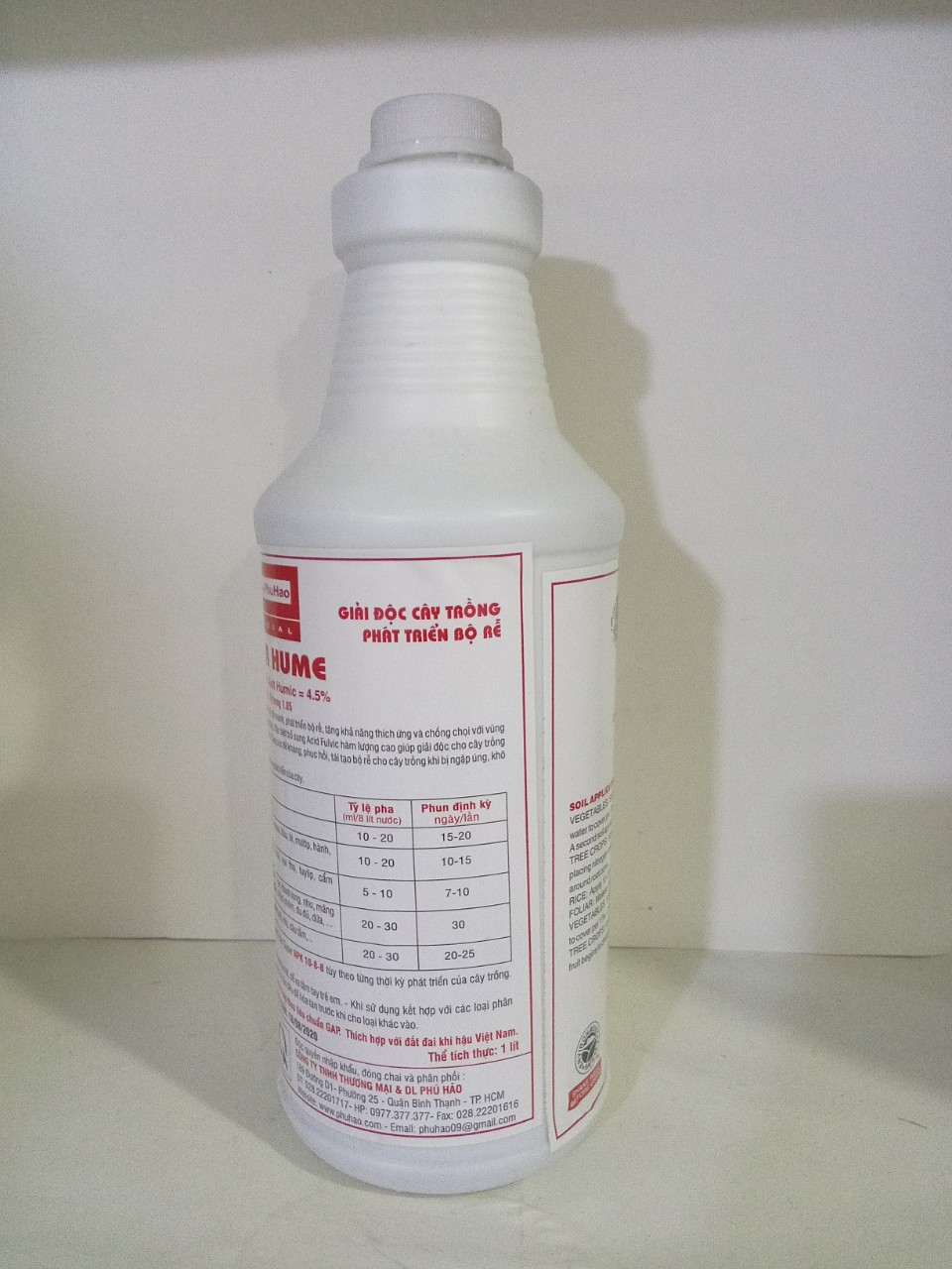 Phân bón lá Super Hume nhập khẩu Mỹ ( Chai 1Lít)