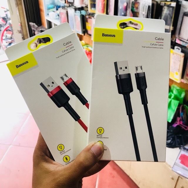 [ CHÍNH HÃNG ] CÁP BASEUS SẠC NHANH SAMSUNG - OPPO - XIAOMI CHÂN MICRO - BH 12 THÁNG