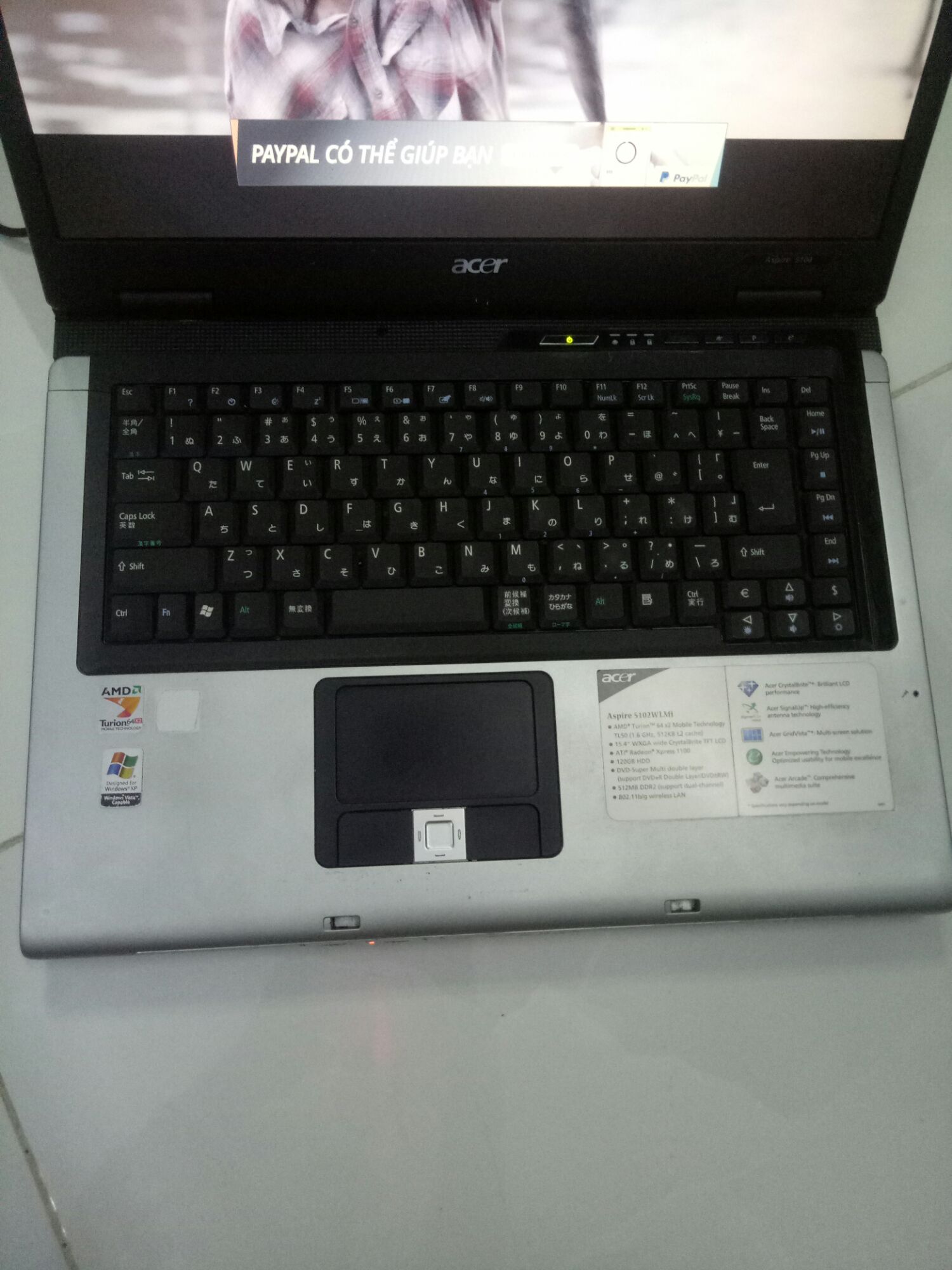 ACER spire 5100 cho bé học tập online