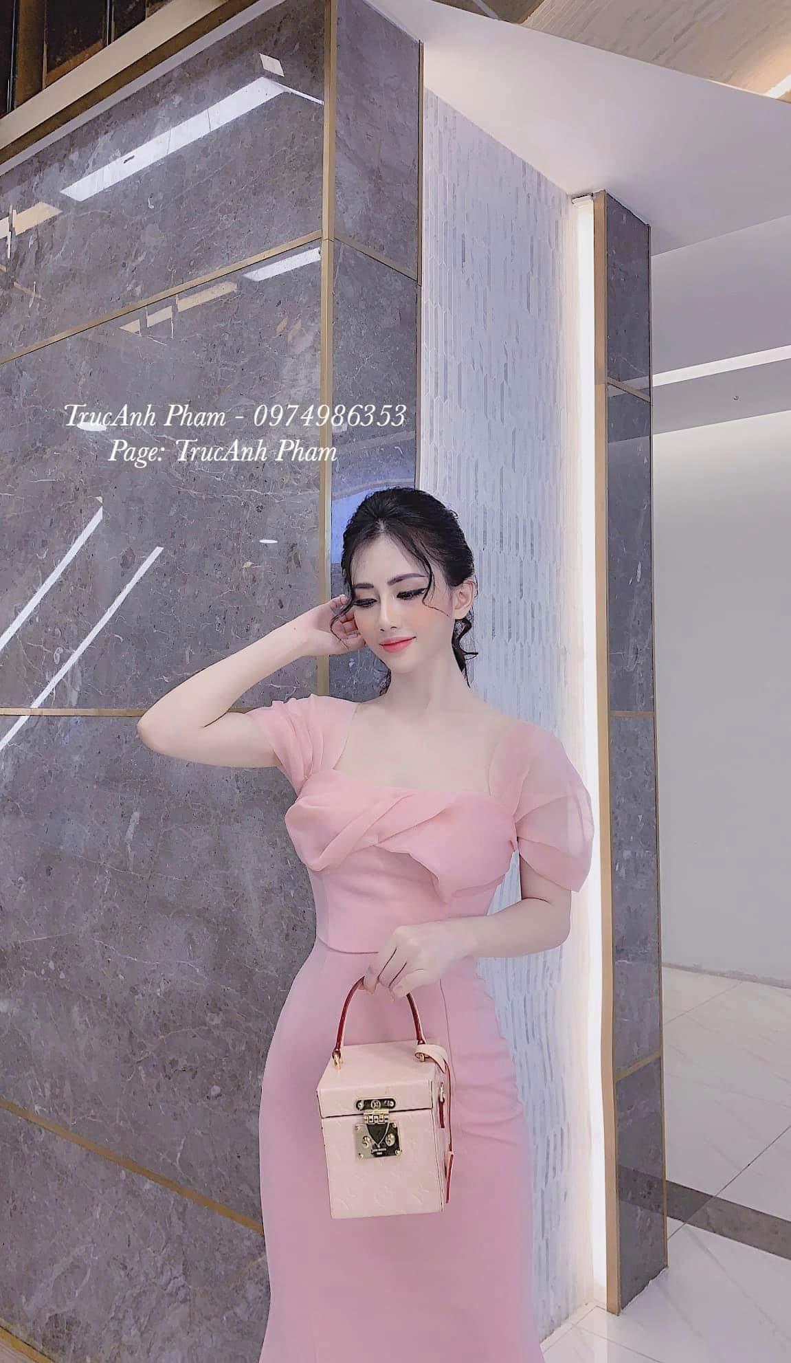 Đầm umi phối lưới kiếng-QH