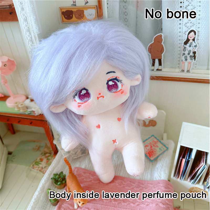 20cm 20cm Cute Lavender Purple Long Hair Purple Eyes Doll Taeyeon Yuri Yoona Ningning Jennie Rose Plush Idol Dolls Gift