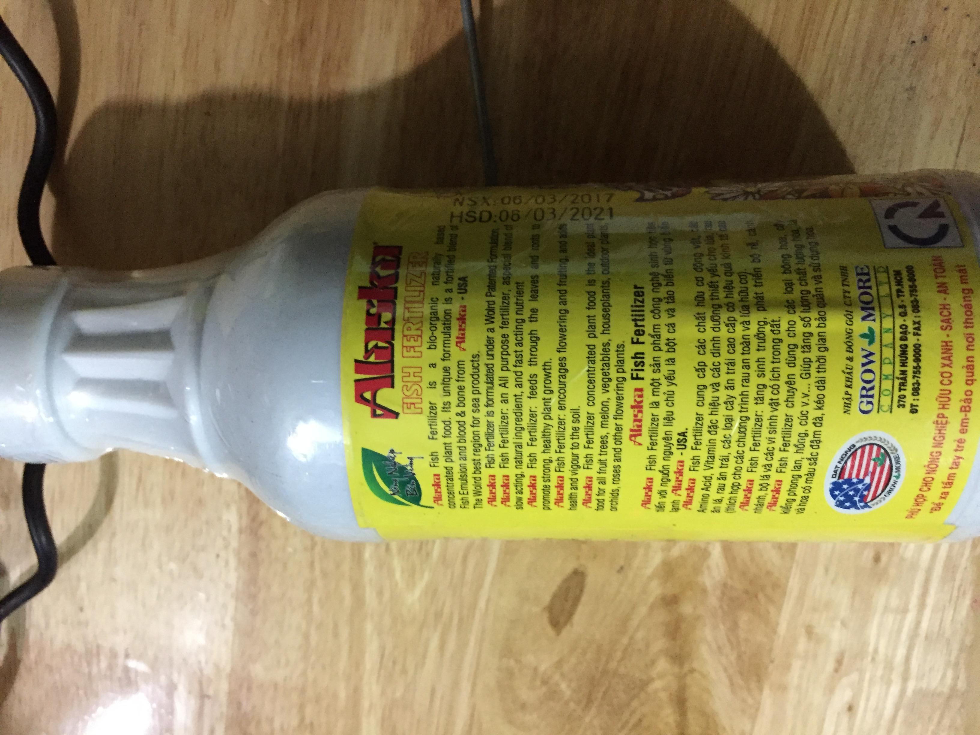 Phân cá và tảo biển Alaska -Growmore 1 lít -  Mỹ