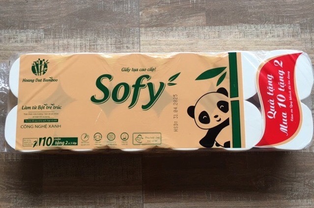 Giấy vệ sinh gấu trúc Sofy 12 cuộn/bịch
