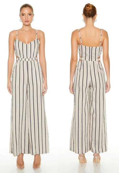 Jumpsuit Ống Rộng Cutout