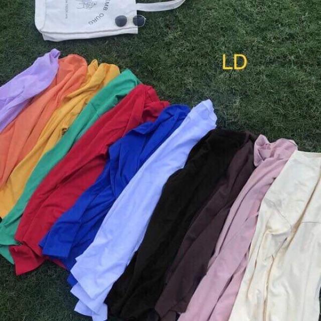 Áo thun thụng trơn tay dài LDU0719