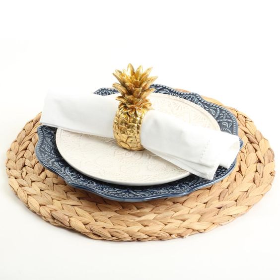 [Lubi Home] - Thảm trang trí lục bình hình tròn xinh xắn (D35cm)