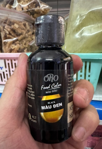 Màu thực phẩm hiệu Oro Đen lọ 50gr - HSD: 18/02/2026