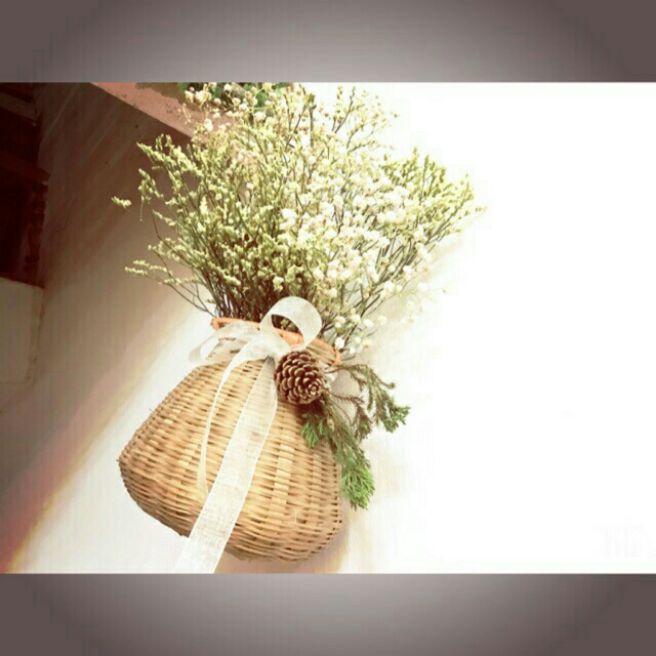 Giỏ cắm hoa giỏ trang trí 12*14cm