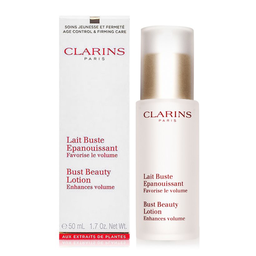 Kem massage nở ngực Clarins Bust Beauty Lotion Enhances Volume chai 50ml