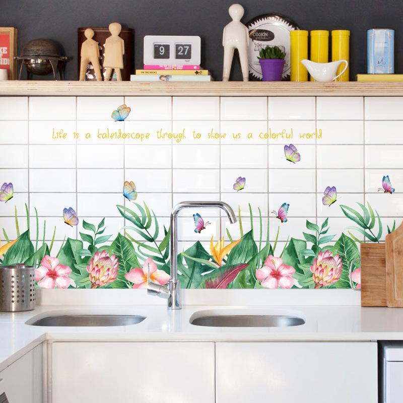 Decal giấy dán tường hoa văn trang trí sk7193