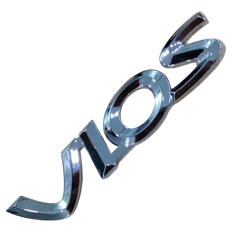Logo tem chữ nổi cho xe VIOS 2008-2019 (Bạc)