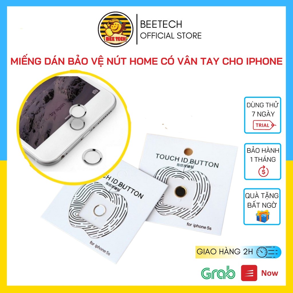 Miếng dán nút home iphone có vân tay - Beetech
