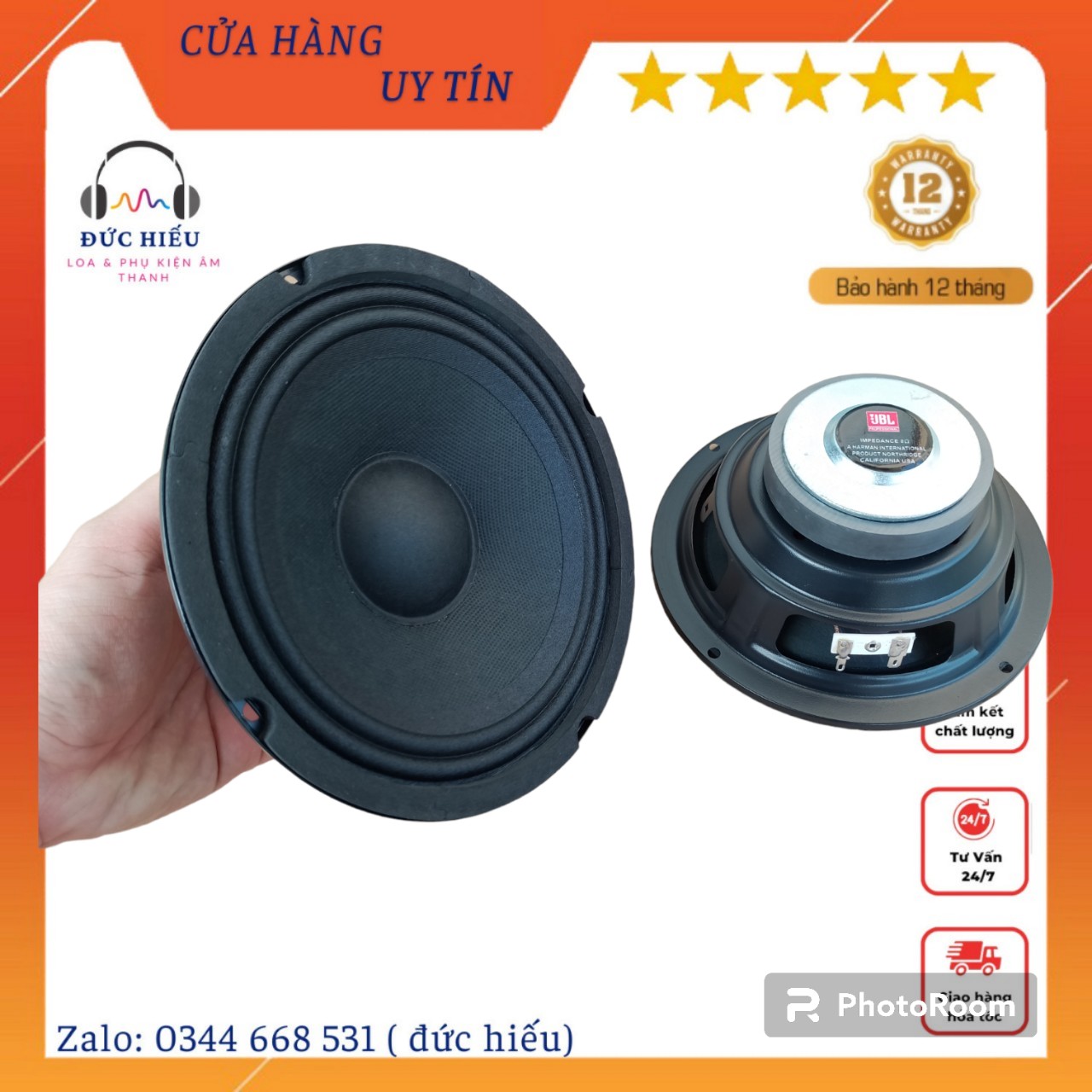 Loa bass 16 JBL gân vải tẩm dầu coil 25-chuyên dùng ghép loa kéo hoặc làm loa mid