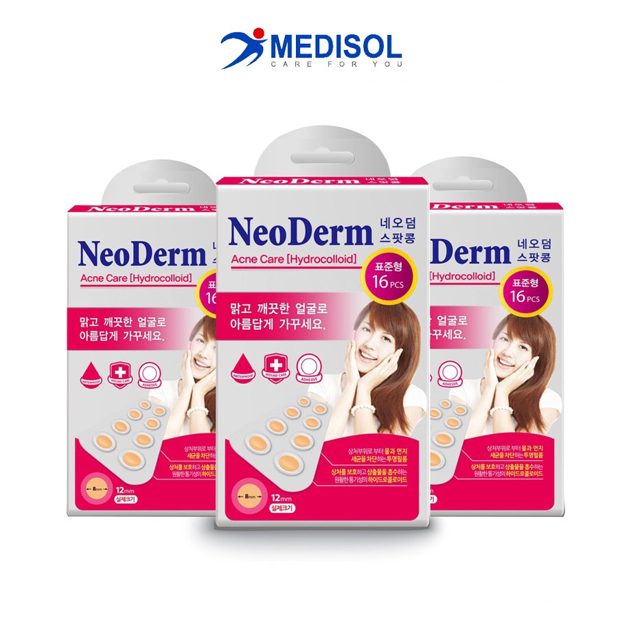 Combo Miếng Dán Mụn Neoderm Ultra Thin 16 (hộp 1 size - 16 miếng)