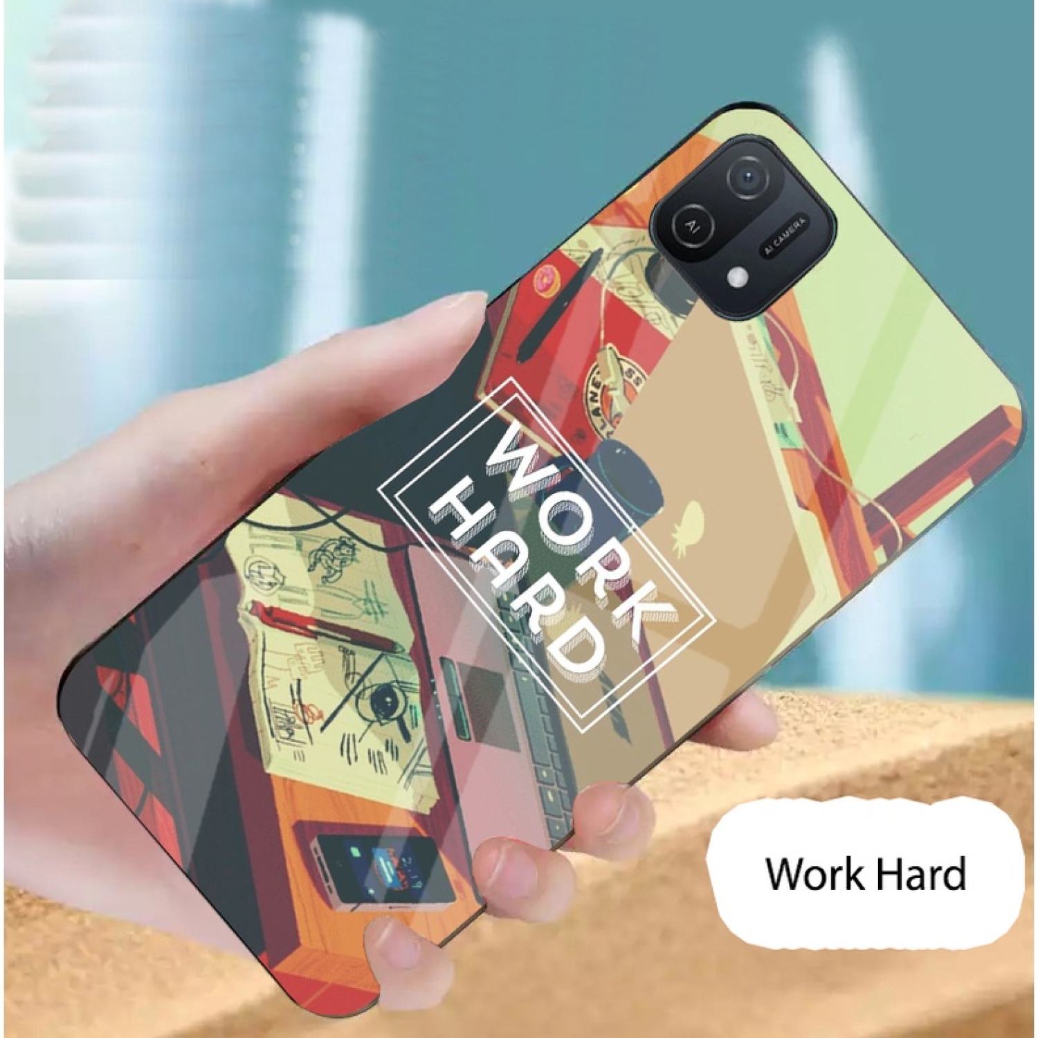 Ốp kính cường lực OPPO A16K Cao Cấp
