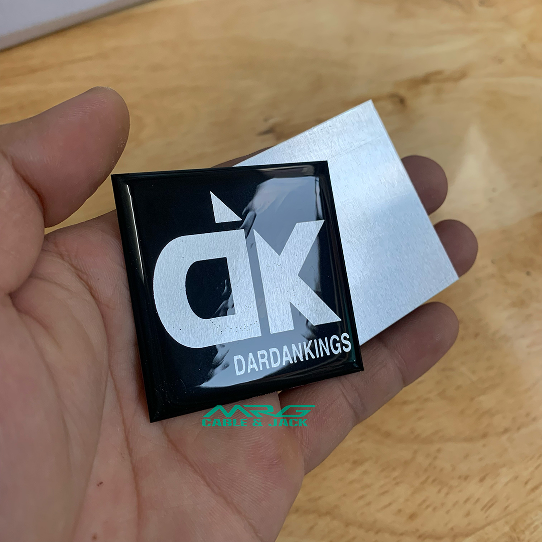 Tem Loa DK, vuông 5cm, giá 1 cặp.