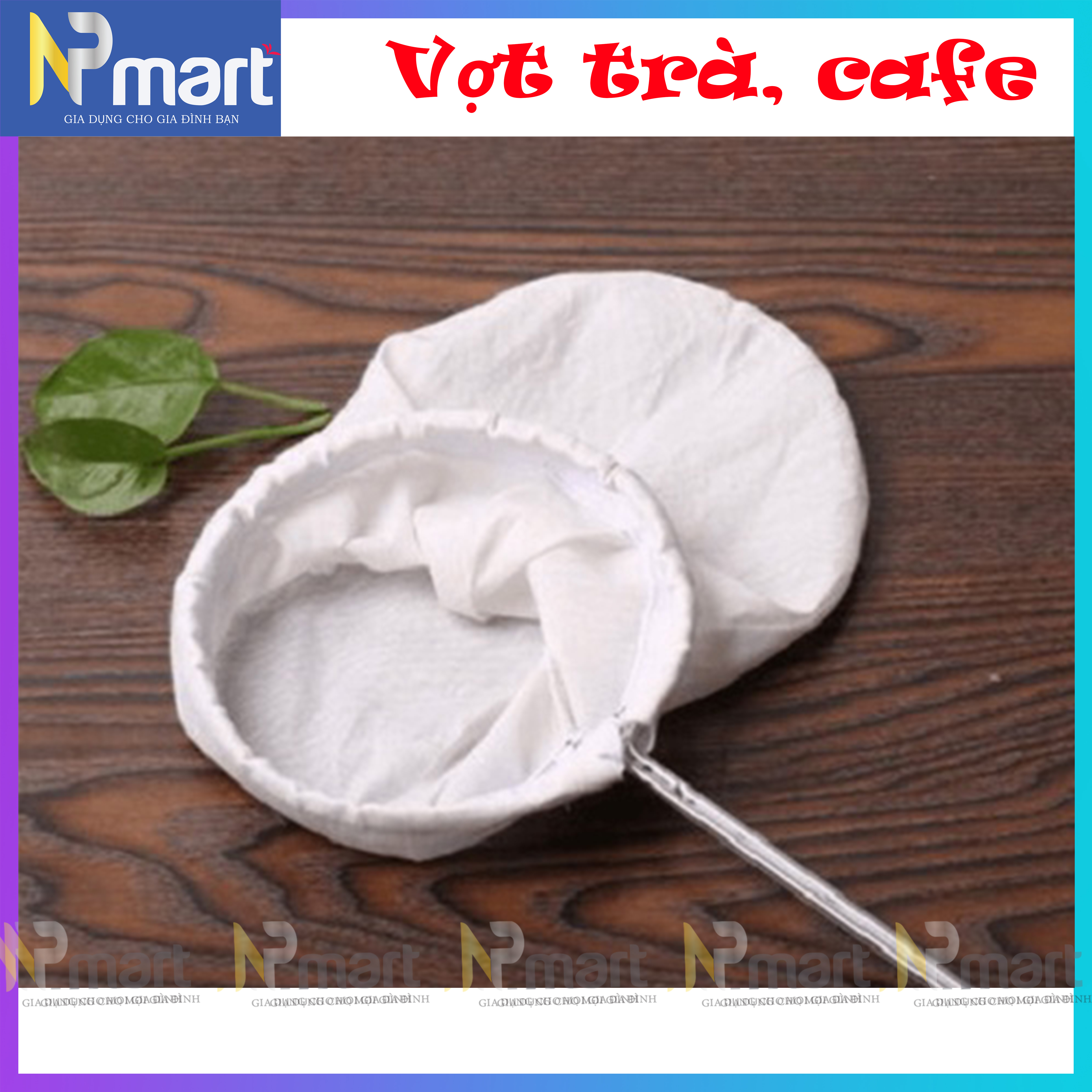 Vợt Vải Pha Cà Phê, Lọc Trà Cán Kim Loại Không Gỉ