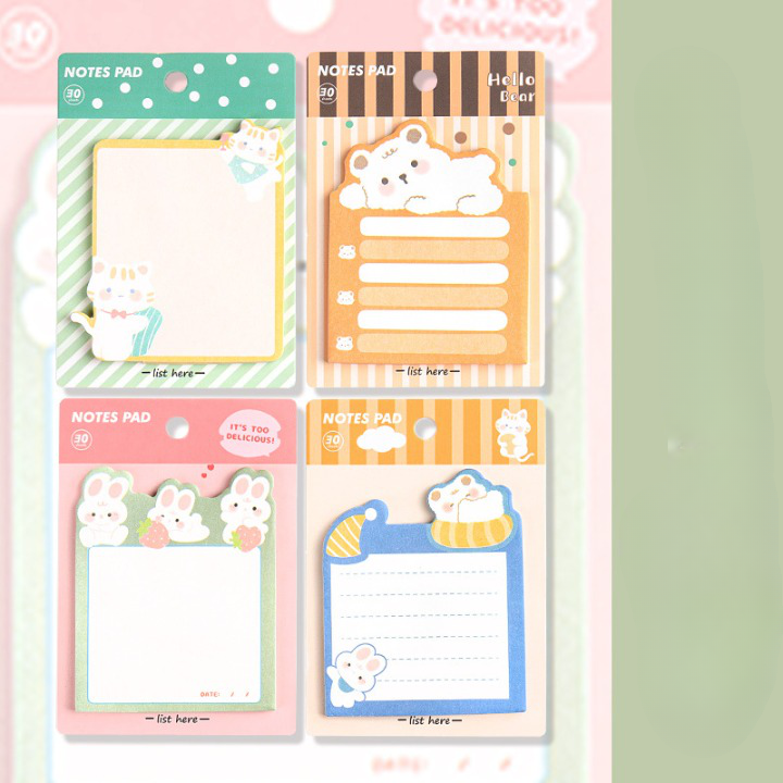 Set 30 tờ Giấy note cute lovelyhouse NOTE30CUTE