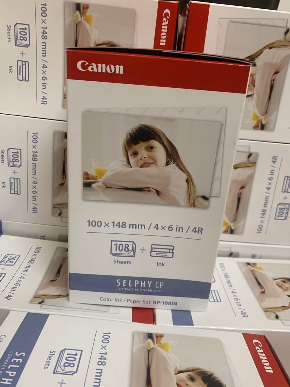 Mực và giấy in canon kp108in gồm 3 băng mực + 108 tờ giấy