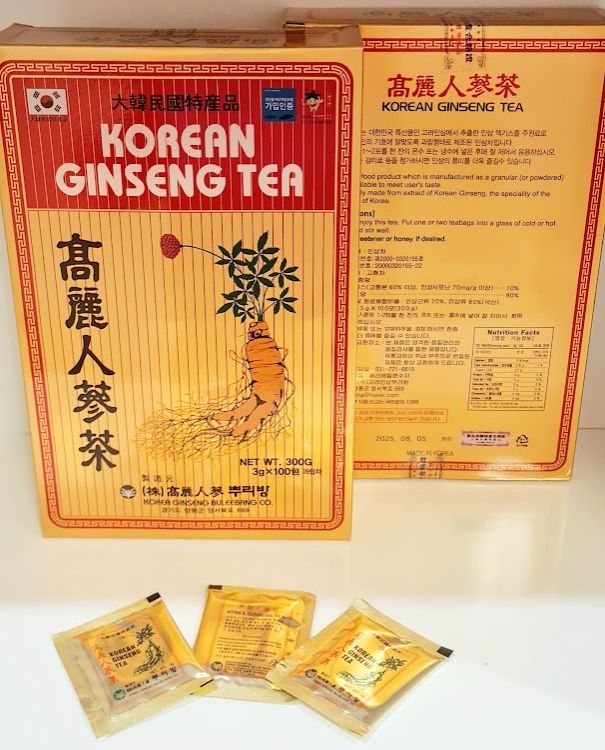 Trà Sâm Hàn Quốc Korean Ginseng Tea - Hộp 100 Gói