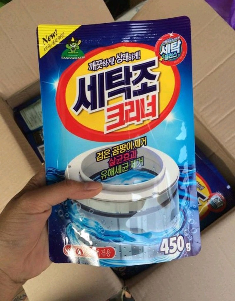 ( combo 2 gói ) Bột tẩy lồng máy giặt Hàn Quốc túi 450g