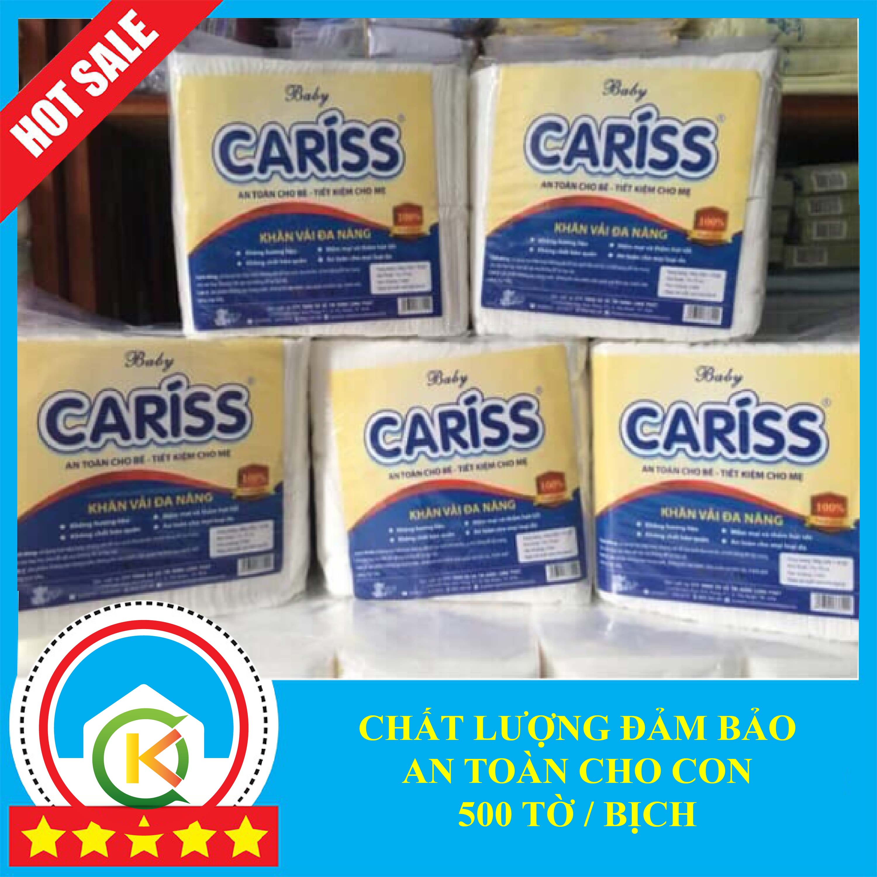 KHĂN VẢI KHÔ ĐA NĂNG BABY CARISS