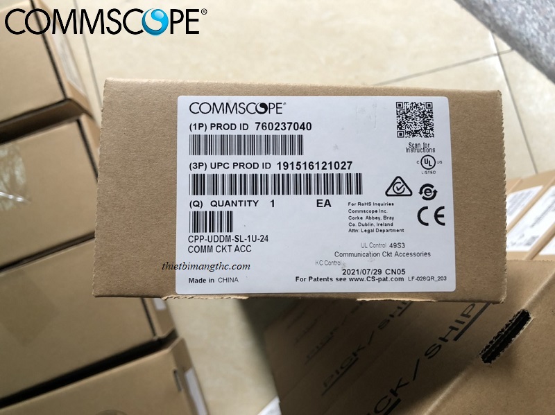 Thanh đấu nối, patch panel, switch 24 cổng cat5 cat6 AMP Commscope lắp tủ rack chuẩn 19 inch