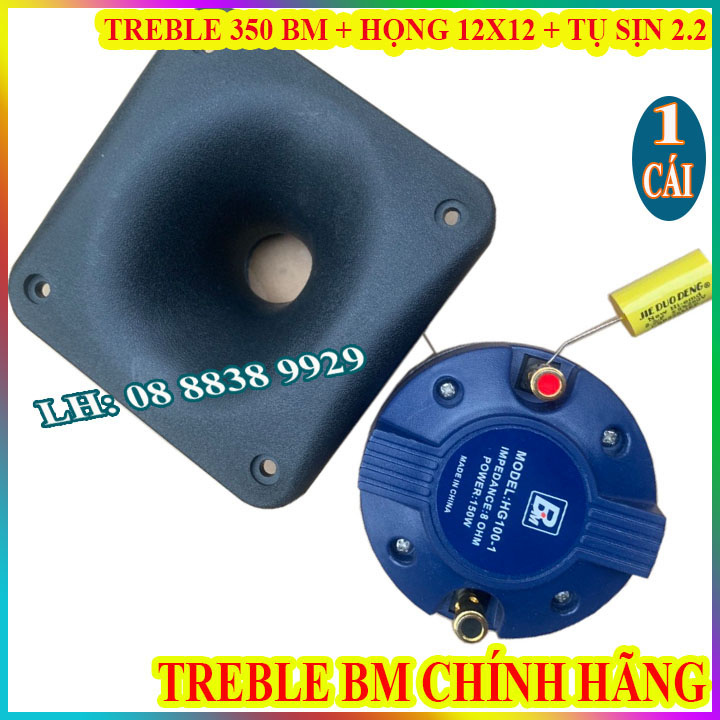 Speaker treble horn BM 350 click export genuine + throat 12x12 + capacitor 2.2mf-price 1 speaker
