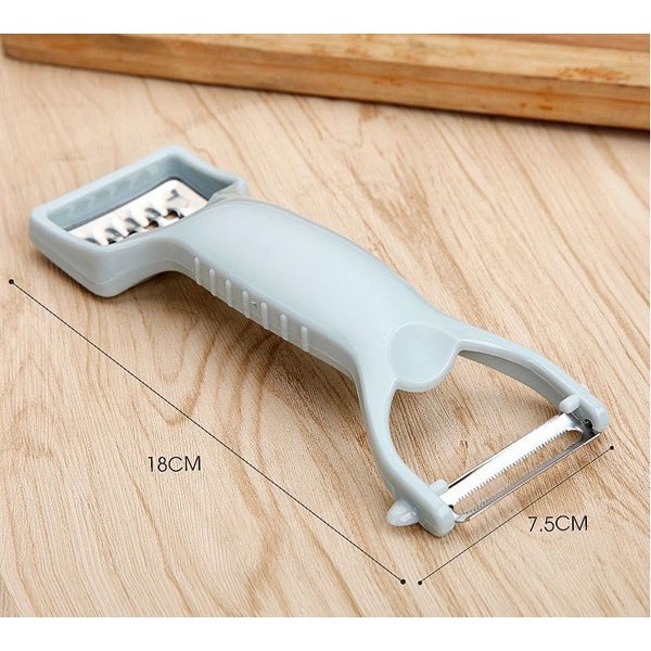 Dụng Cụ Bào Nạo Rau Củ 2 Đầu Bằng Nhựa Lúa Mạch 2In1