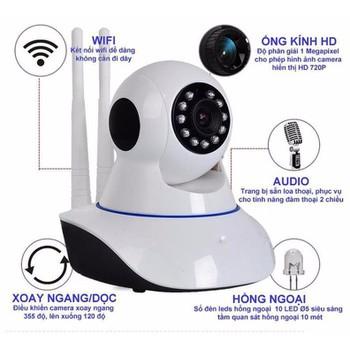 Camera wifi 2 râu giá rẻ