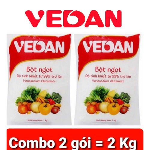 Combo 2 gói bột ngọt Vedan 1kg-Chính hãng-Giá siêu rẻ
