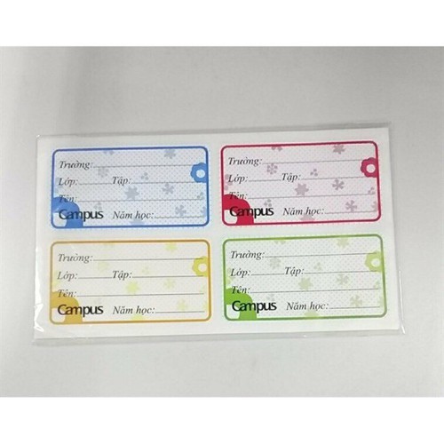 TẬP 20 NHÃN VỞ CAMPUS  - Mn5647