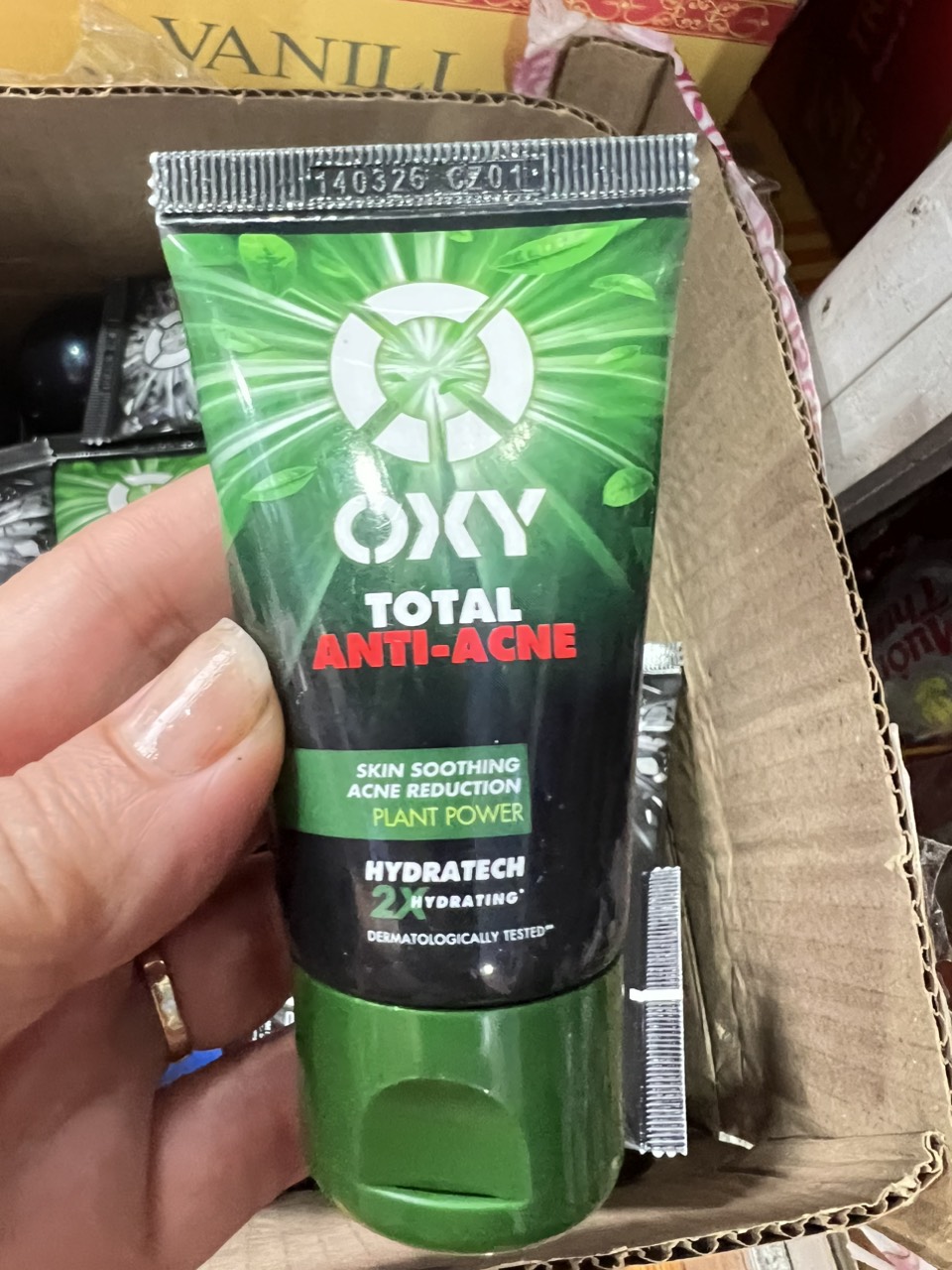 Rửa Mặt Sạch Bã Nhờn, Ngừa Khuẩn Mụn Oxy Perfect Wash, sạch khuẩn kểm soát nhờn Oxy Total Anti Acne