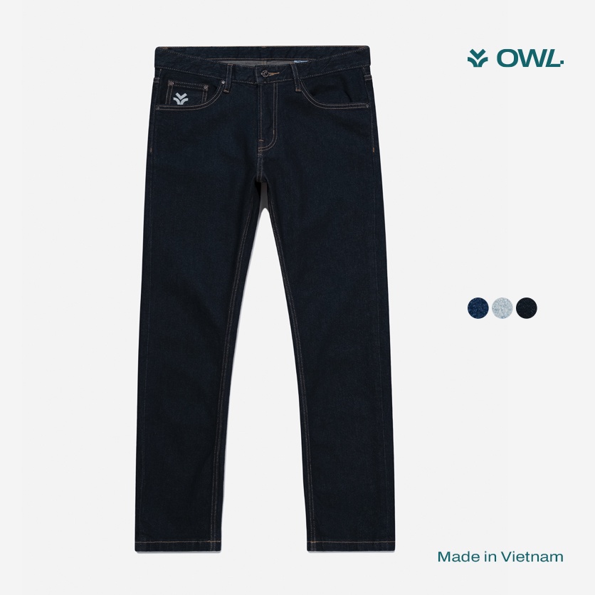 Quần jeans nam Owlbrand Slim Basic/Indigo