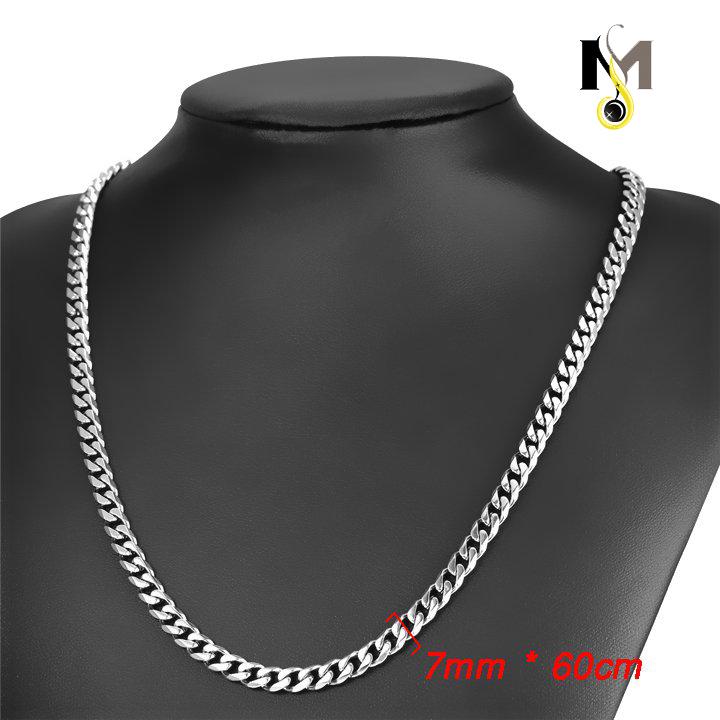 Dây chuyền Inox nam kiểu Lặc 7ly Nam tính, thời trang - Không đen, không rỉ sét
