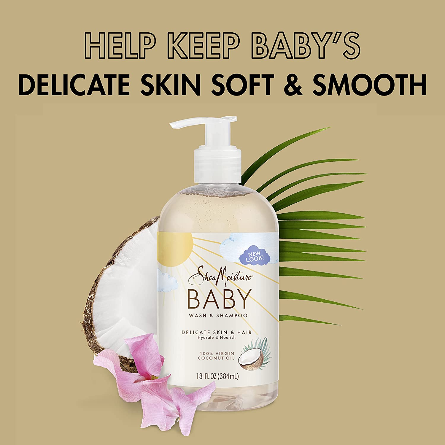 Sữa tắm gội cho bé Shea Moisture dung tích 384ml