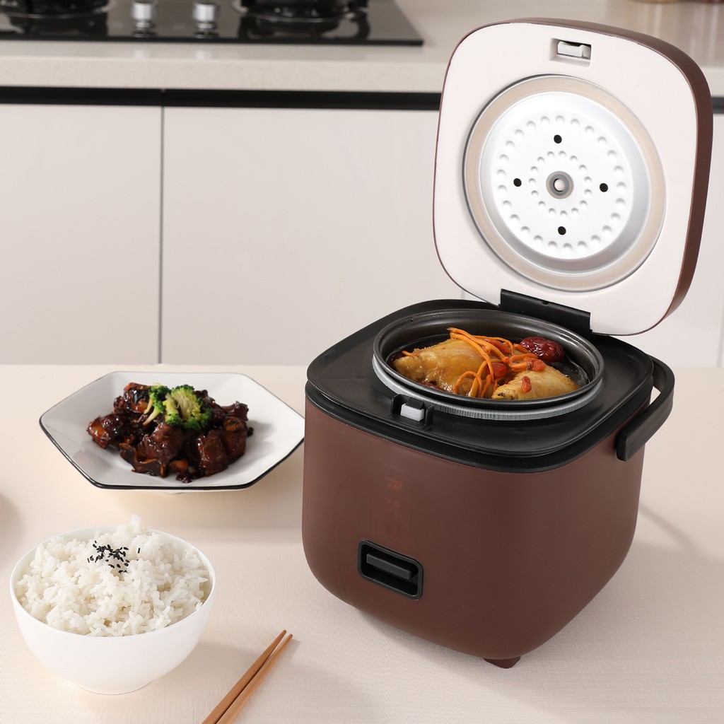 (HOẢ TỐC)Nồi Cơm Điện Mini Đa Năng JIASHi 1.2L (Nấu cơm, nấu cháo, hầm , hấp)