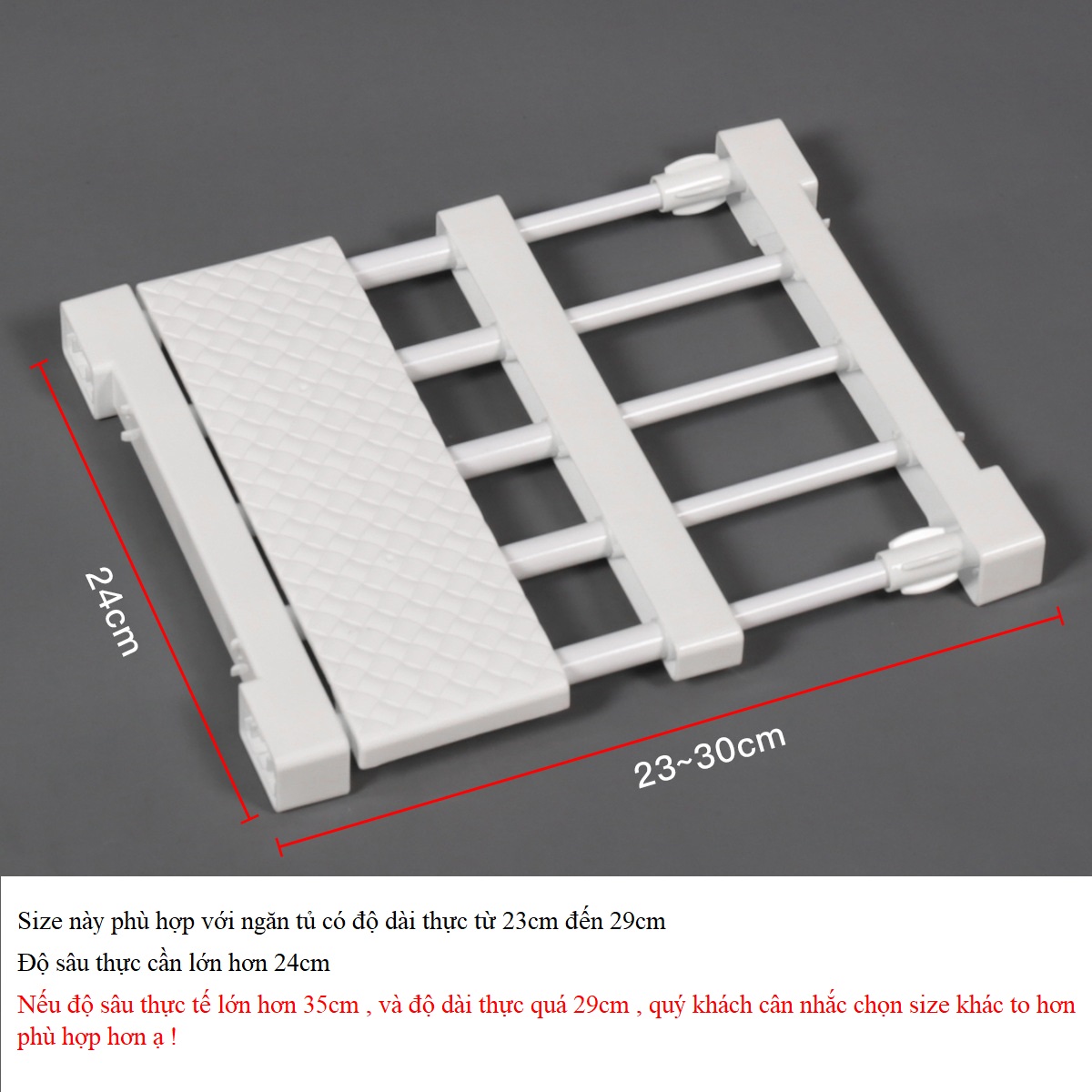 Kệ chia ngăn tủ quần áo tủ bếp đa năng chịu được 5-10kg