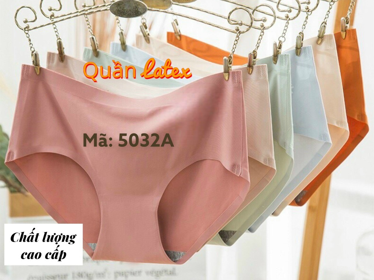 Combo 5 Quần Lót Nữ Su Đúc Trơn Cao Cấp 5032A – Seamless Mịn Màng, Siêu Êm