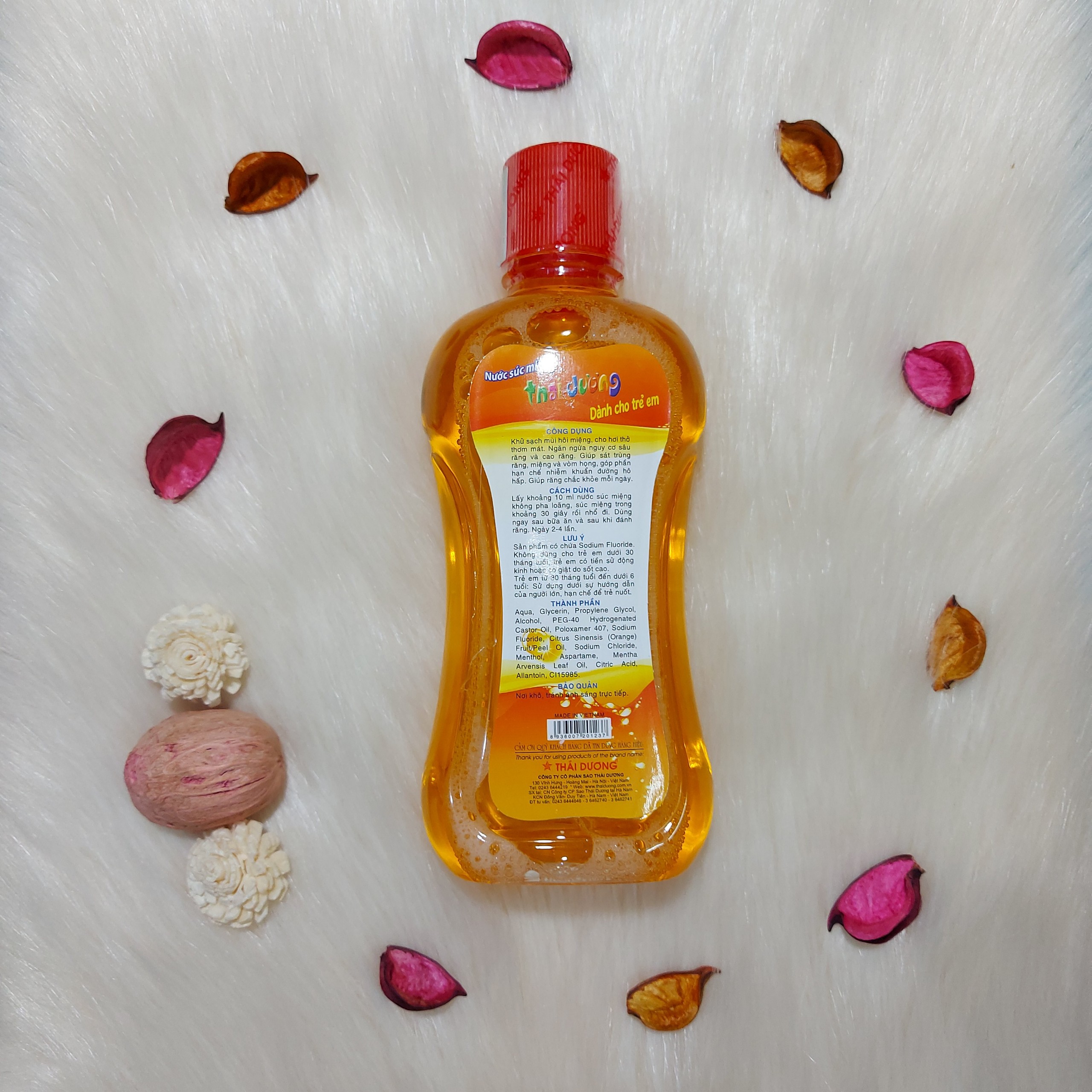 [HCM]Nước súc miệng trẻ em Thái Dương - 250ml
