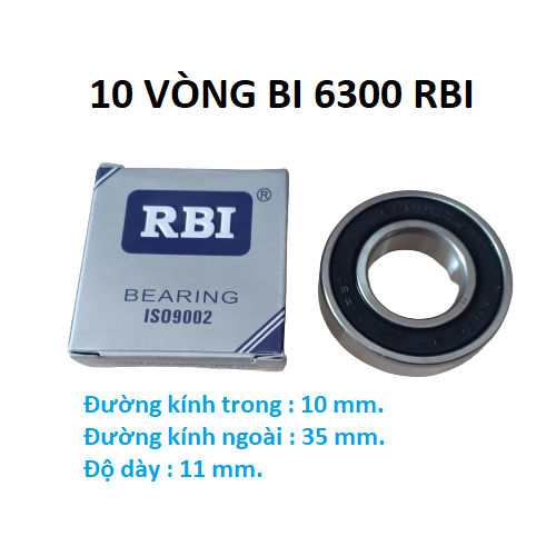 10 vòng bi 6300 RBI chất lượng cao