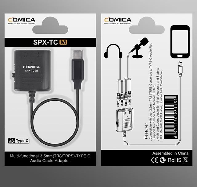 Cáp chia cổng Type C cho điện thoại Comica SPX-TC (M)