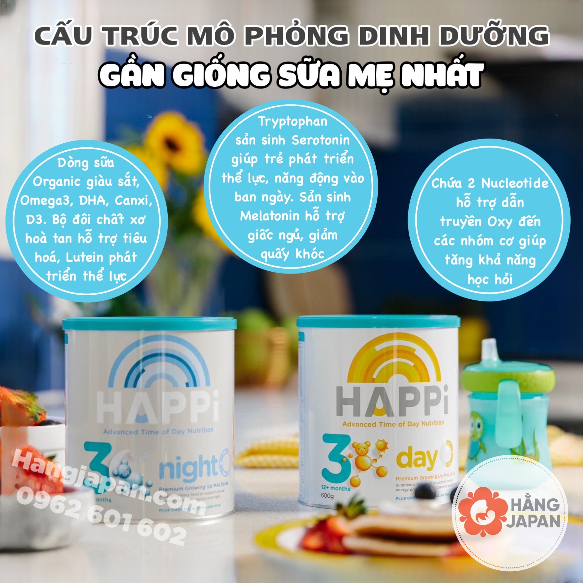 Sữa bột Happi Infant Formula - Úc- 600g