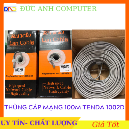 Thùng cáp mạng tenda 1002d- cat 5e- 100m - chất lượng tốt giá thành rẻ sản phẩm tốt chất lượng cao cam kết hàng giống mô tả