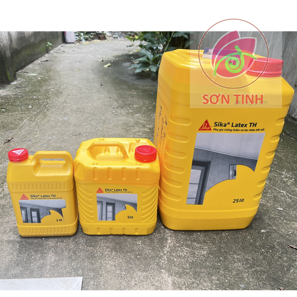 Sika latex th can 2l 5l 25l phụ gia chống thấm và tác nhân kết nối