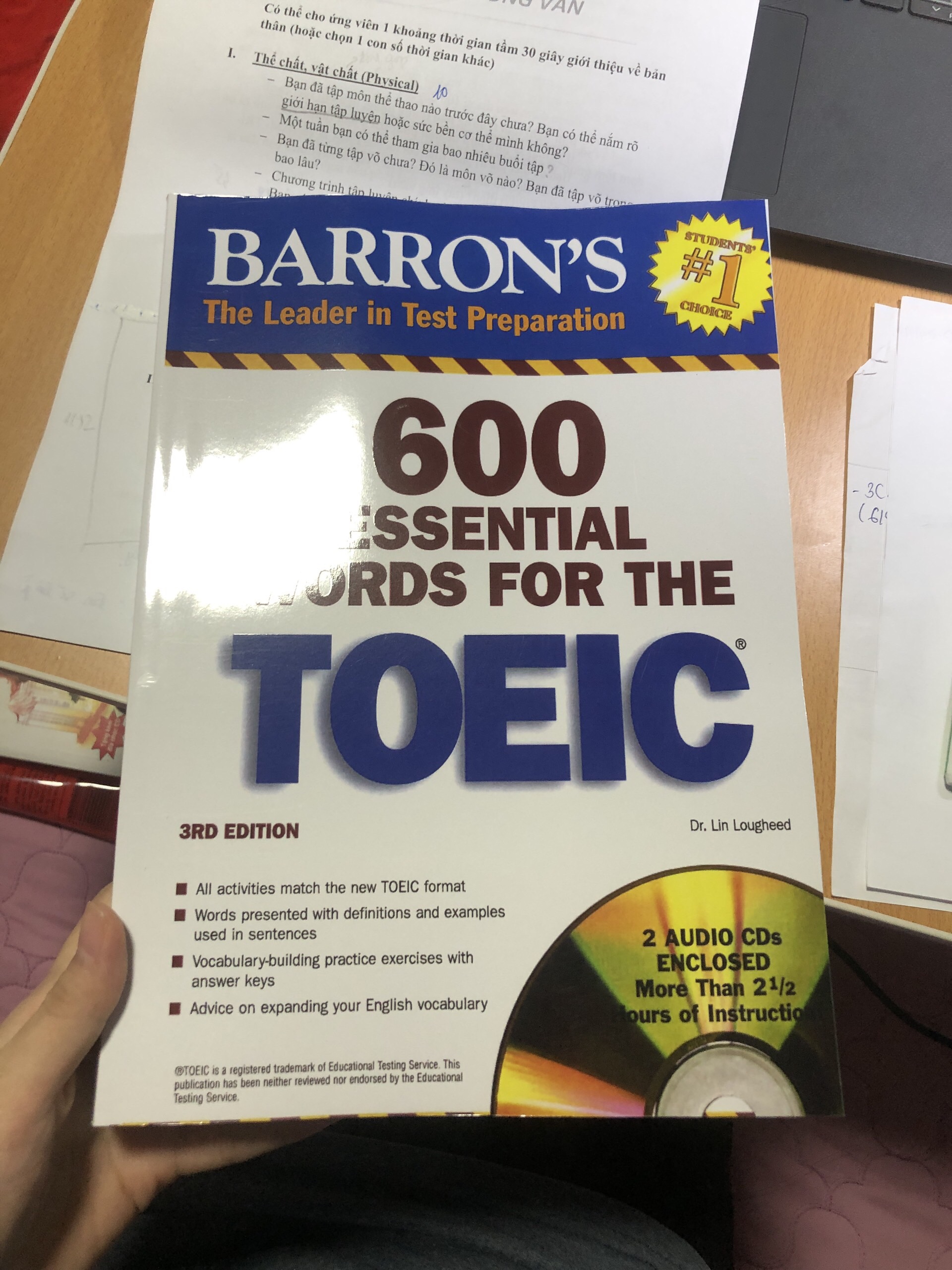 Sách 600 Essential Words For The TOEIC (File nghe và đáp án gửi qua mail)