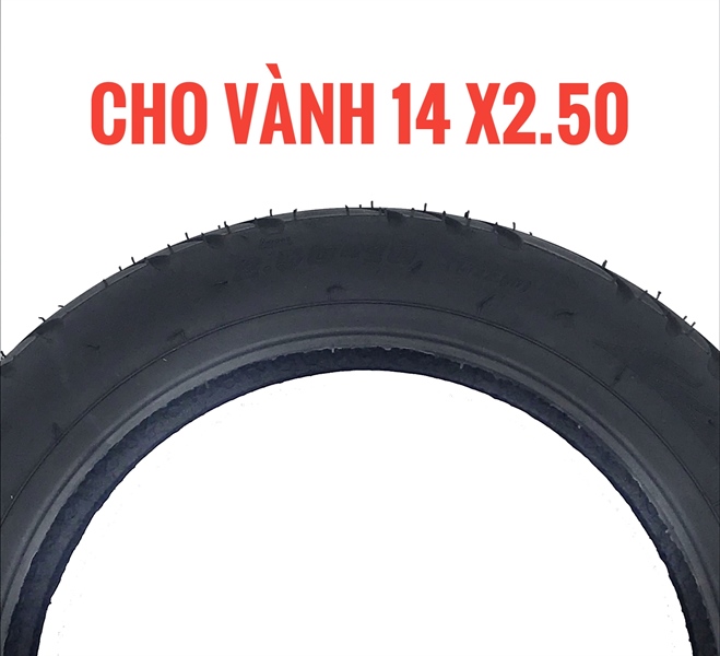 Set of 2 electric bicycle tyre 14x2.50