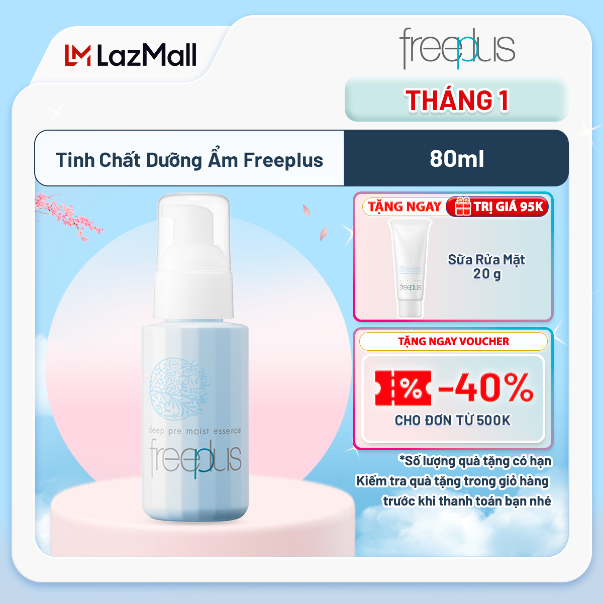 Tinh Chất Dưỡng Ẩm Freeplus 80ml