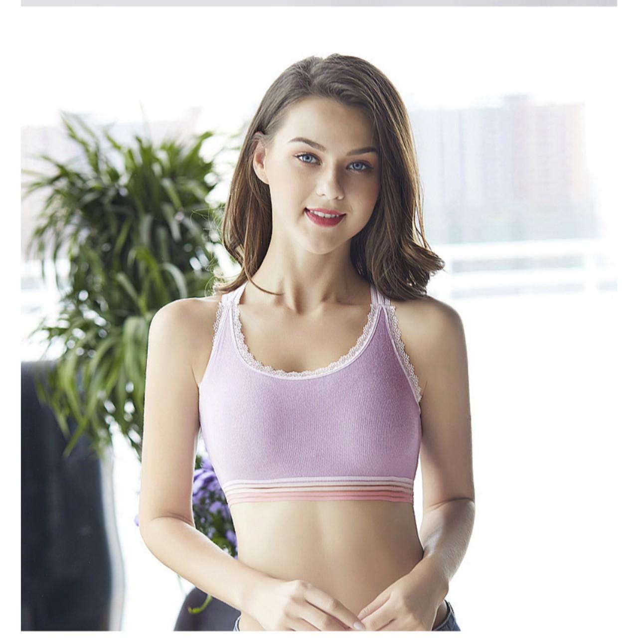 Áo Bra Không Gọng Dây Chéo Lưng